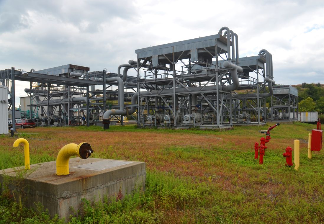 Gas purification plant at Freshkills Park<br/>